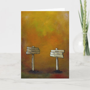 Watch for Signs - motivational painting DAILY ART Card