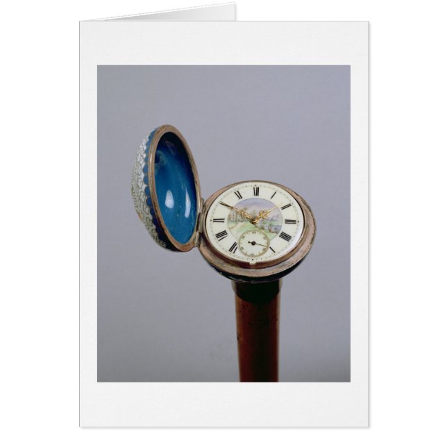 Watch gadget cane (cloisonne enamel) (Front)