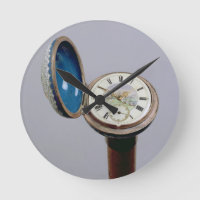 Watch gadget cane (cloisonne enamel)