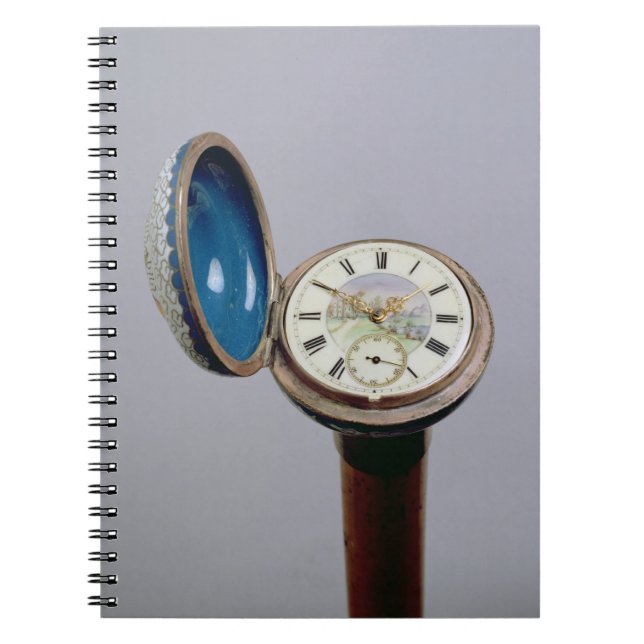 Watch gadget cane (cloisonne enamel) spiral notebook (Front)