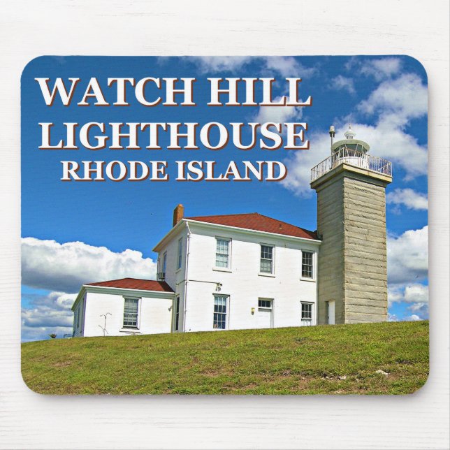 Watch Hill Lighthouse, Rhode Island Mousepad (Front)