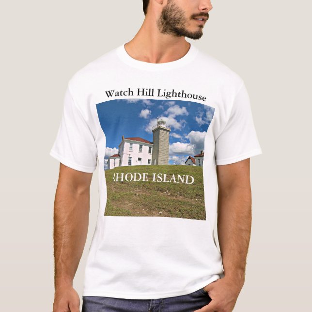 Watch Hill Lighthouse, Rhode Island T-Shirt (Front)