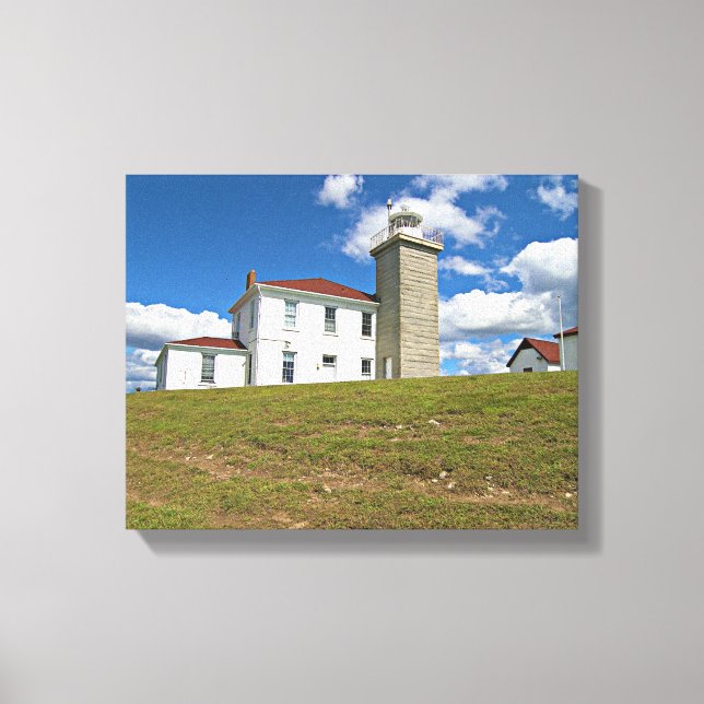 Watch Hill Lighthouse, Rhode Island Wrapped Canvas (Front)