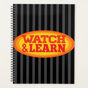 Watch & Learn Radial Oval Stripes Planner