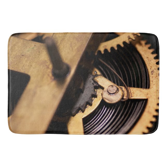 Watch Mechanics Abstract Bath Mat (Front)