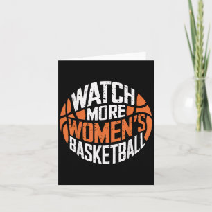 Watch More Women’s Basketball Bold Motivational Card