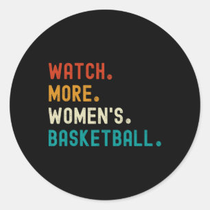 Watch More Women's Sketll Sketll Player Sketll Spo Classic Round Sticker