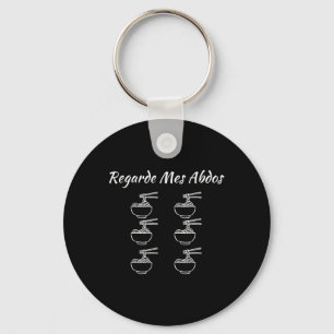 Watch My Abs Humour Bodybuilding Funny Noodles Noo Key Ring