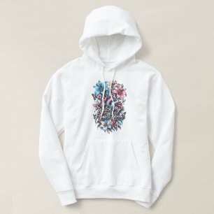 "Watch My Flowers Bloom" Heart & Lilies Hoodie