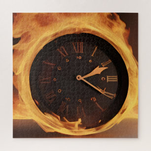 Watch on fire, no time jigsaw puzzle