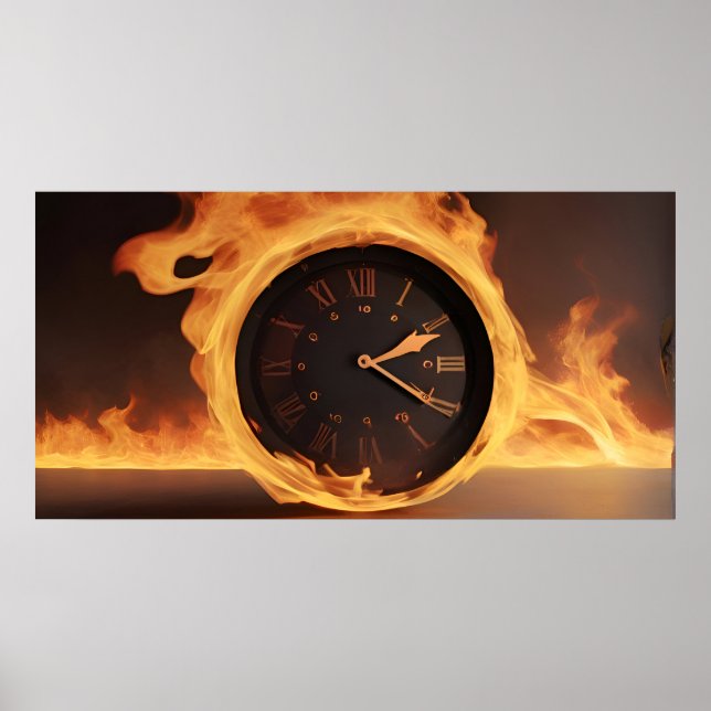 Watch on fire, no time poster (Front)