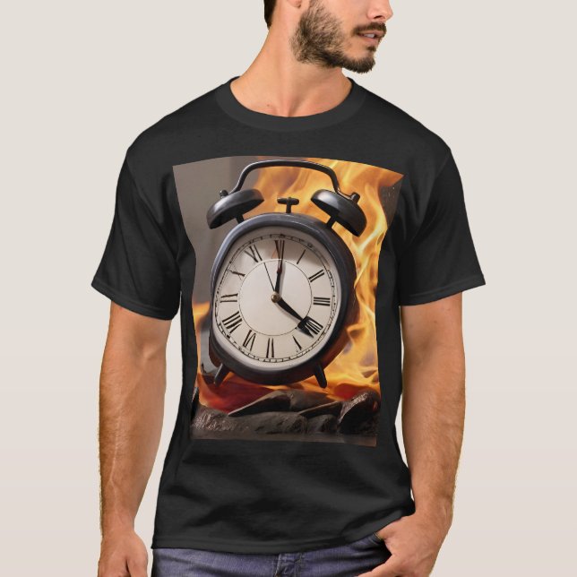 Watch on fire, no time T-Shirt (Front)
