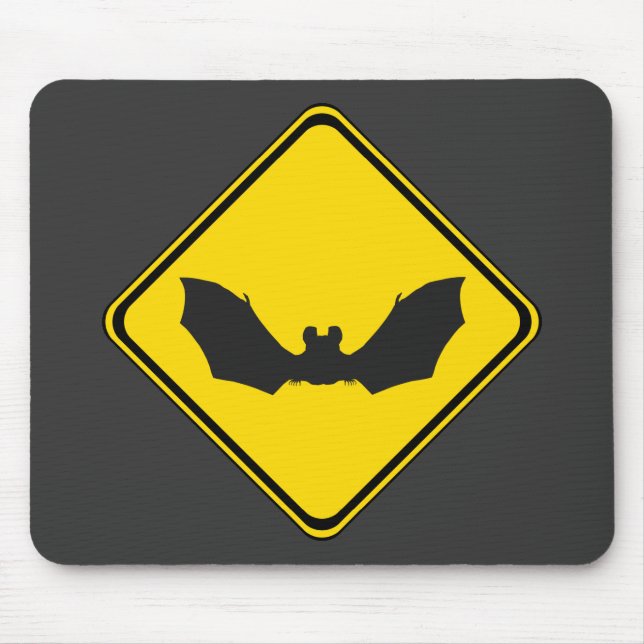 Watch Out: Bats! Mouse Pad (Front)
