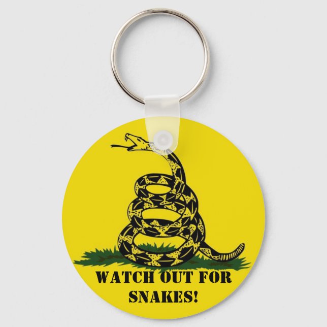 Watch out for snakes! key ring (Front)