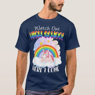 Watch Out High School Back To School Unicorn Kid T T-Shirt