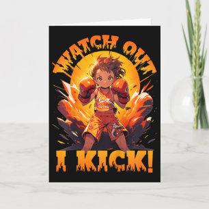 Watch Out - I Kick! Thai Boxing Muay Thai Kickboxi Card