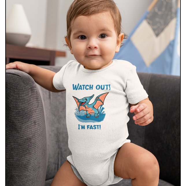 Watch out! I'm fast! Baby Bodysuit (Creator Uploaded)