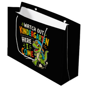 Watch Out Kindergarten Here I Come Dino Large Gift Bag