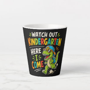 Watch Out Kindergarten Here I Come Dino Latte Mug