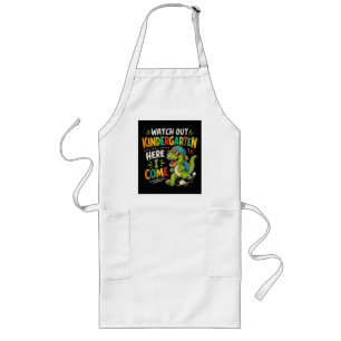Watch Out Kindergarten Here I Come Dino Long Apron