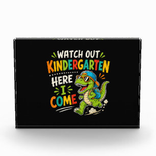 Watch Out Kindergarten Here I Come Dino Photo Block