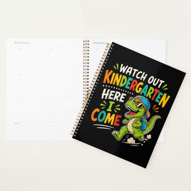 Watch Out Kindergarten Here I Come Dino Planner (Display)