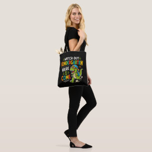 Watch Out Kindergarten Here I Come Dino Tote Bag