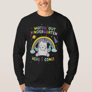 Watch Out Kindergarten Here I Come  Unicorn T-Shirt