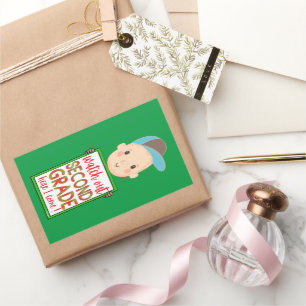 WATCH OUT SECOND GRADE HERE I COME funny cute Rectangular Sticker