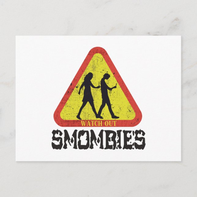 Watch out Smombies Postcard (Front)