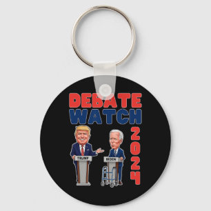 Watch Party 2024 - Trump Biden - President - Elect Key Ring