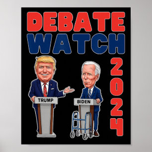 Watch Party 2024 - Trump Biden - President - Elect Poster