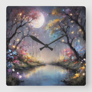 watch square wall clock