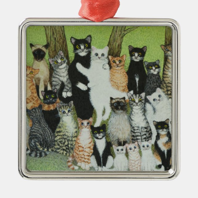 Watch the Birdie Metal Tree Decoration (Front)