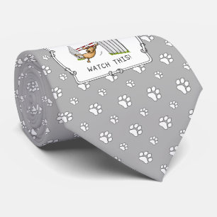 Watch This! Dog - agility funny swinging dog Tie