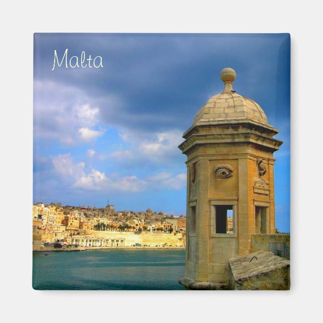 Watch tower in Malta near Valletta Magnet (Front)
