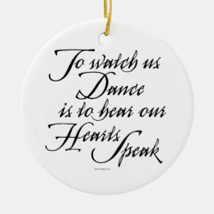 Watch Us Dance Ceramic Tree Decoration