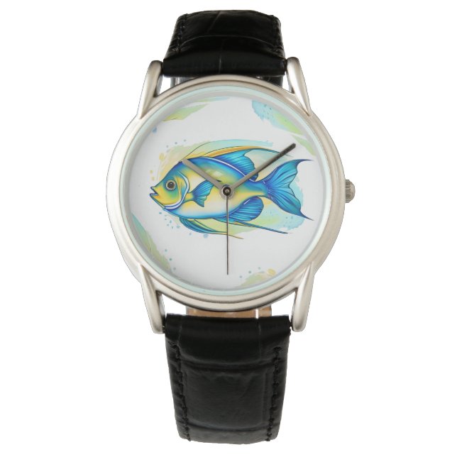 Watch - Watercolor Series: Angelfish (Front)