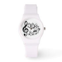 WATCH WITH MUSIC NOTES