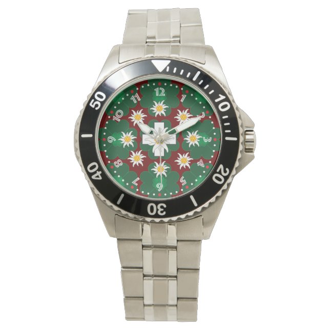 Watch with Swiss design Switzerland Suisse (Front)