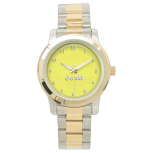 Watch - Yellow 3D orb with Name
