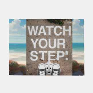 Watch your step doormat