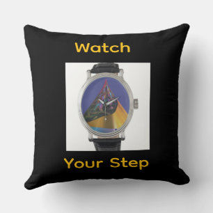 Watch Your Step Fun Cushion