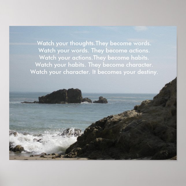 Watch your thoughts.They become words... Poster (Front)