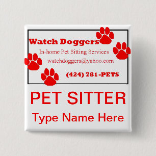 WatchDoggers.com 15 Cm Square Badge