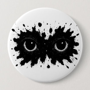 Watcher in the Ink: Eye‑Blot Sigil 10 Cm Round Badge