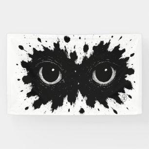 Watcher in the Ink: Eye‑Blot Sigil Banner