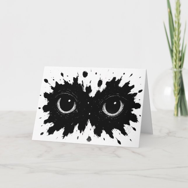 Watcher in the Ink: Eye‑Blot Sigil Card (Front)