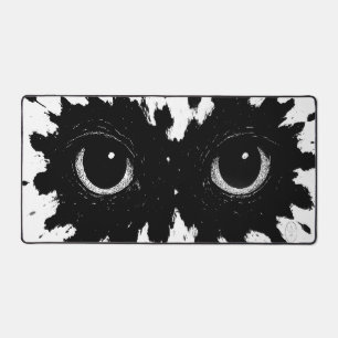 Watcher in the Ink: Eye‑Blot Sigil Desk Mat