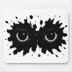 Watcher in the Ink: Eye‑Blot Sigil Mouse Pad